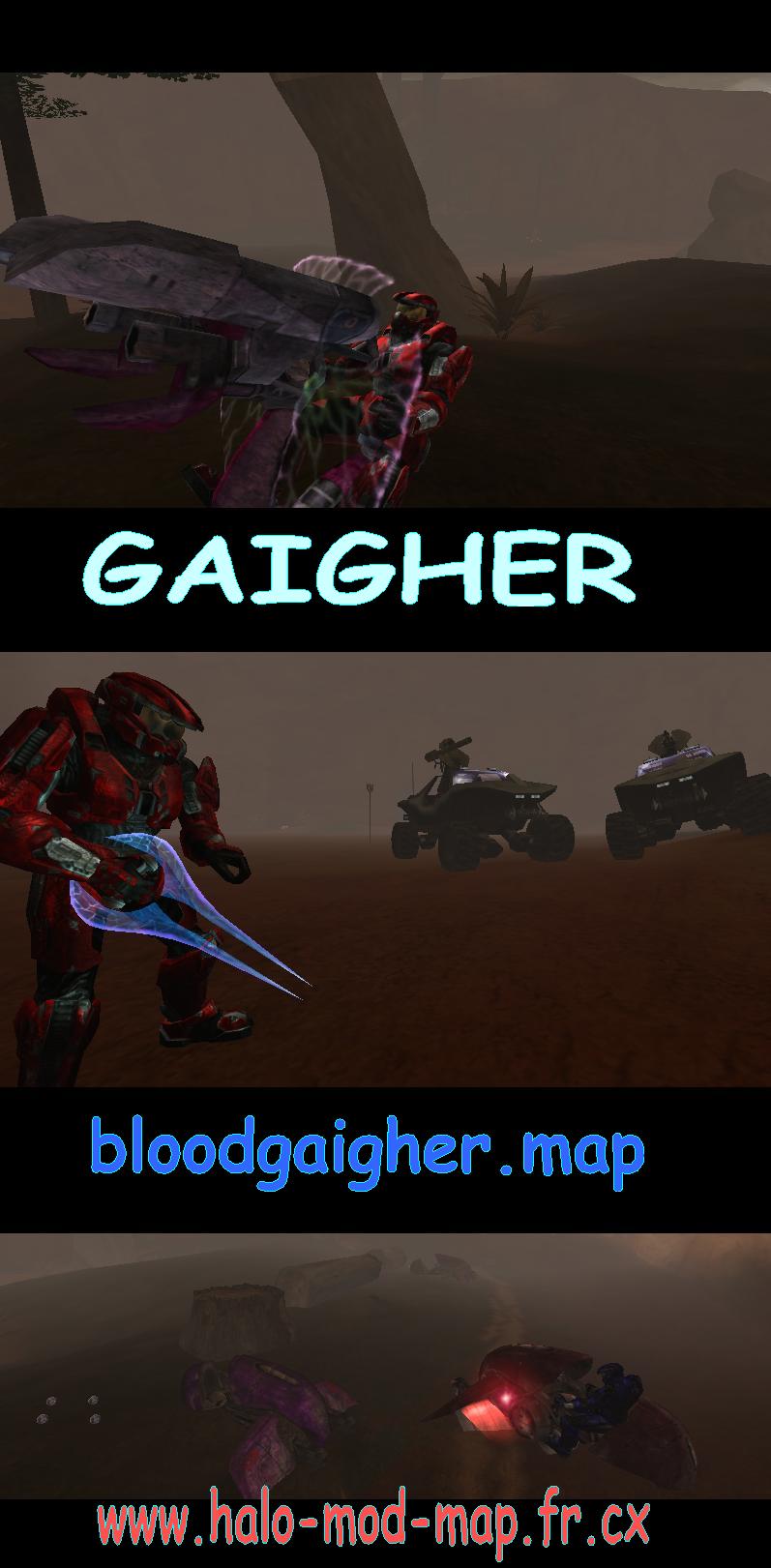 BloodGAIGHER maphaloce map halo ce maphalo halomap carte cartes création GAIGHER mod  